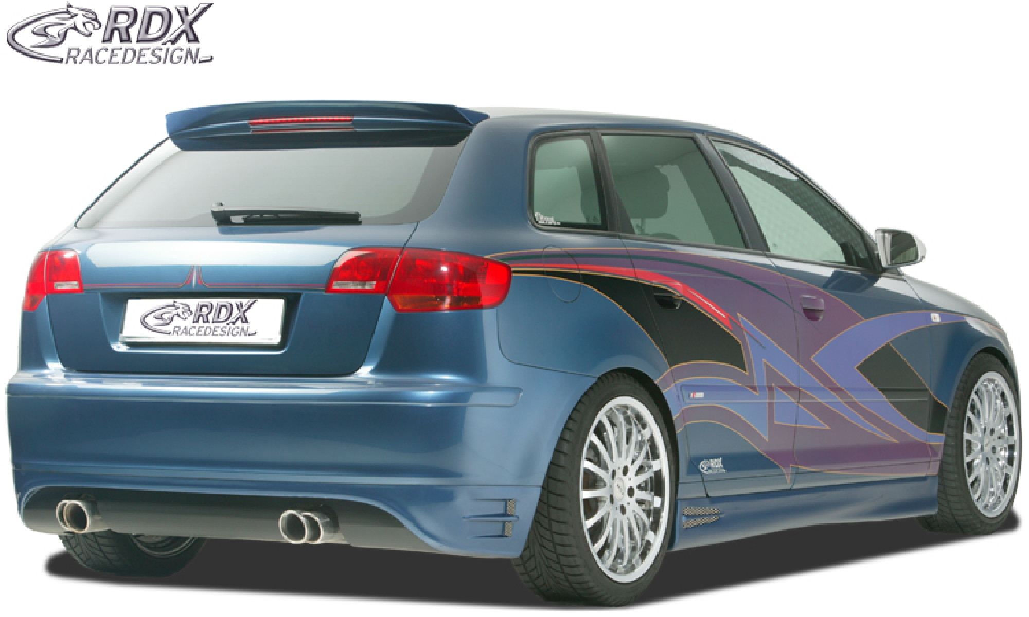 Heckansatz für AUDI A3 8P Sportback Heckschürze Heck Heckansatz für AUDI A3 8P Sportback Heckschürze Heck
