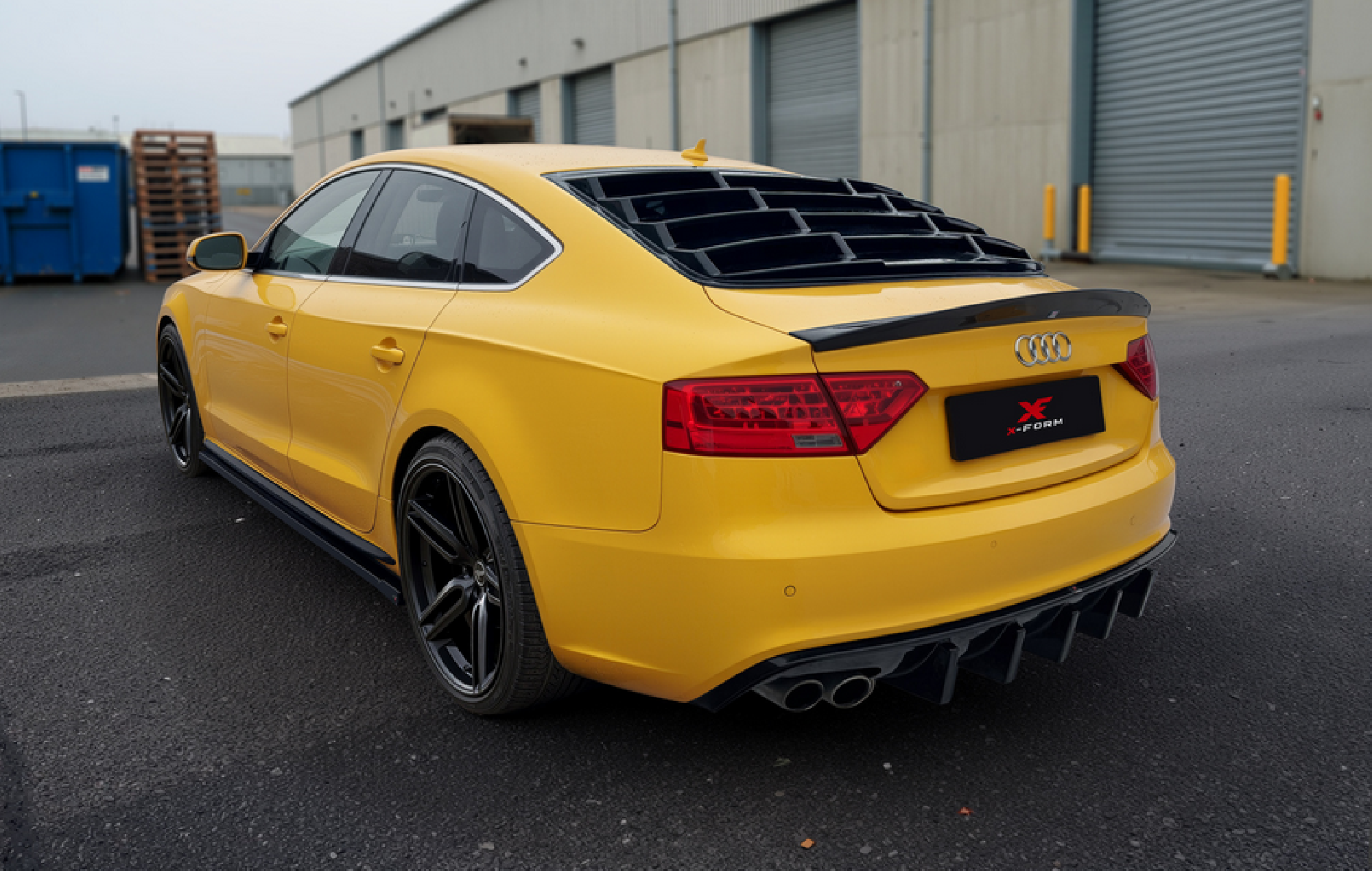 Audi A5 S-Line 8T Facelift Heckansatz , Heckdiffusor