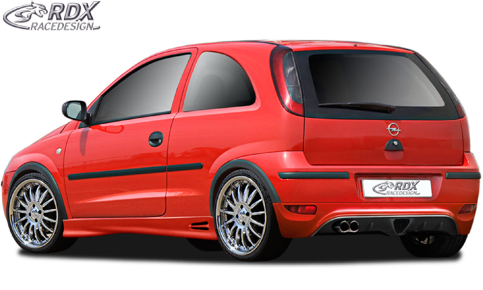 Heckansatz geeignet für OPEL Corsa C Facelift Heckschürze Heck