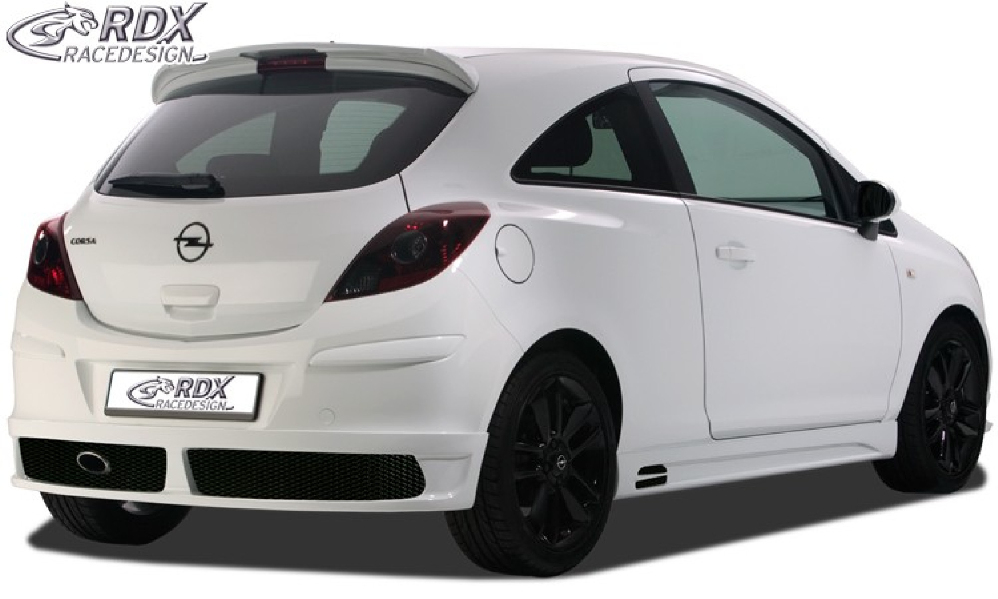Heckansatz geeignet für OPEL Corsa D Heckschürze Heck