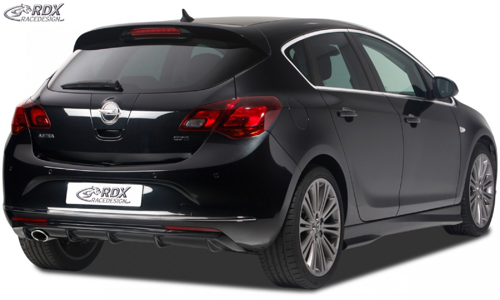 Heckansatz für OPEL Astra J Diffusor Heckblende Heckdiffusor
