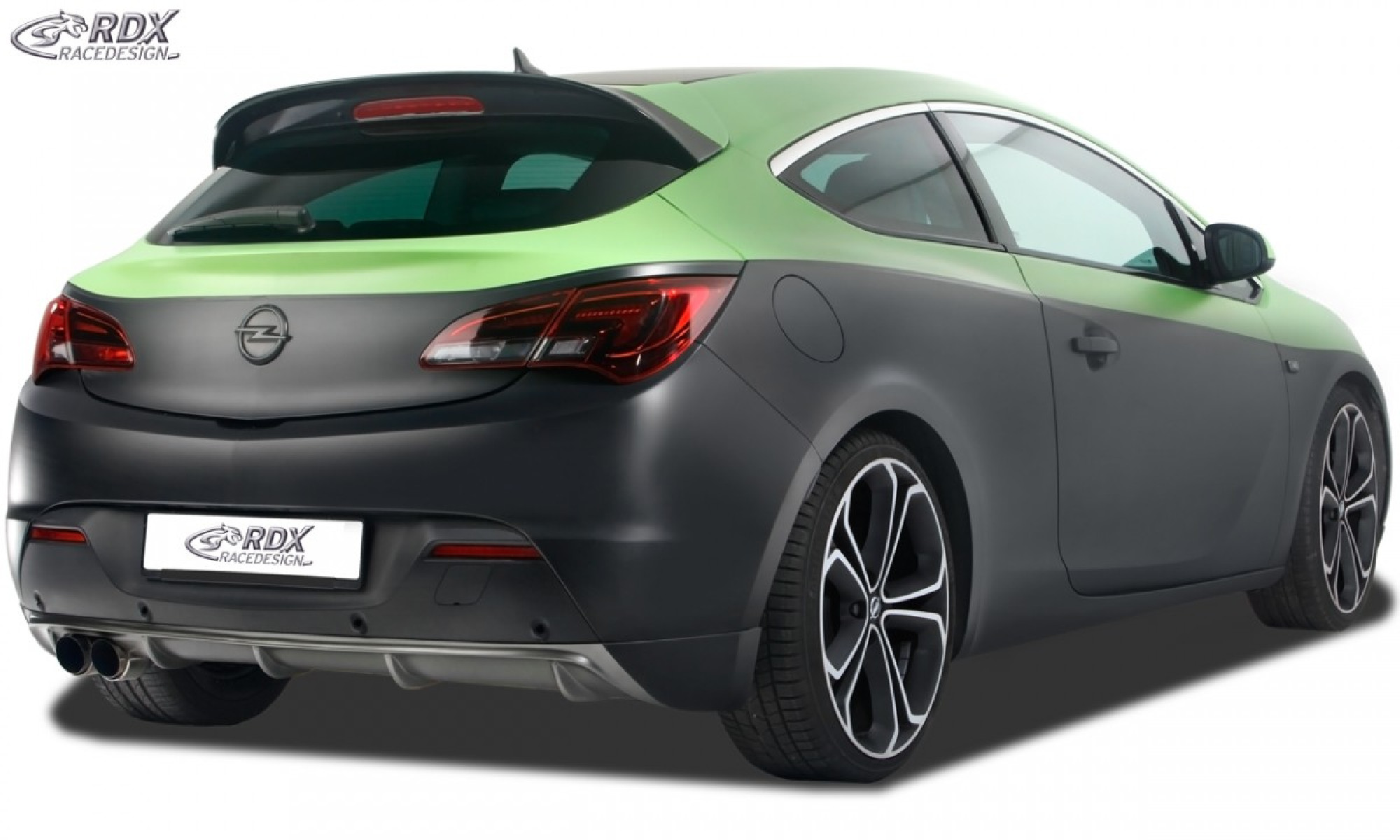 Heckansatz für OPEL Astra J GTC Diffusor Heckblende Heckdiffusor