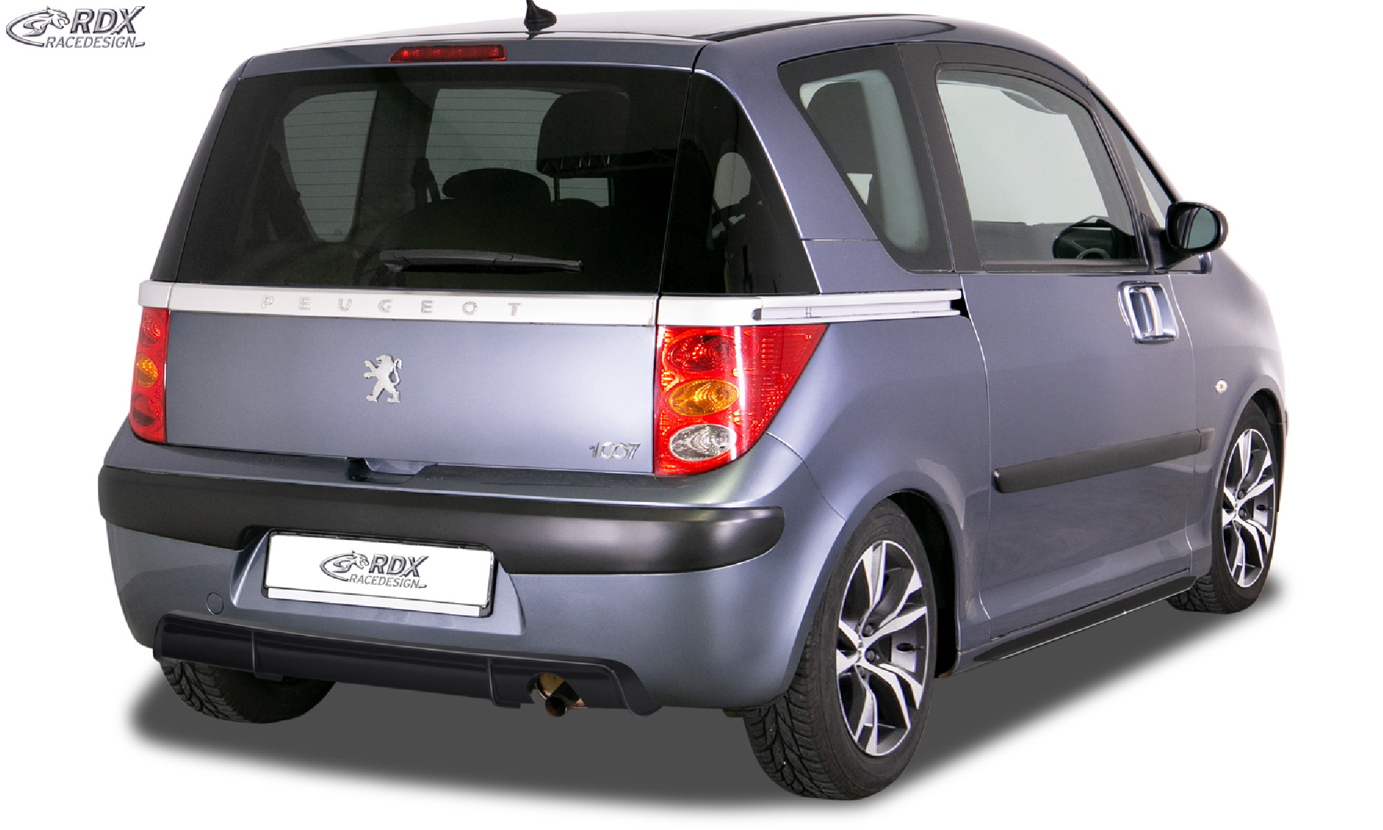 Heckansatz geeignet für PEUGEOT 1007 Diffusor Heckblende Heckdiffusor