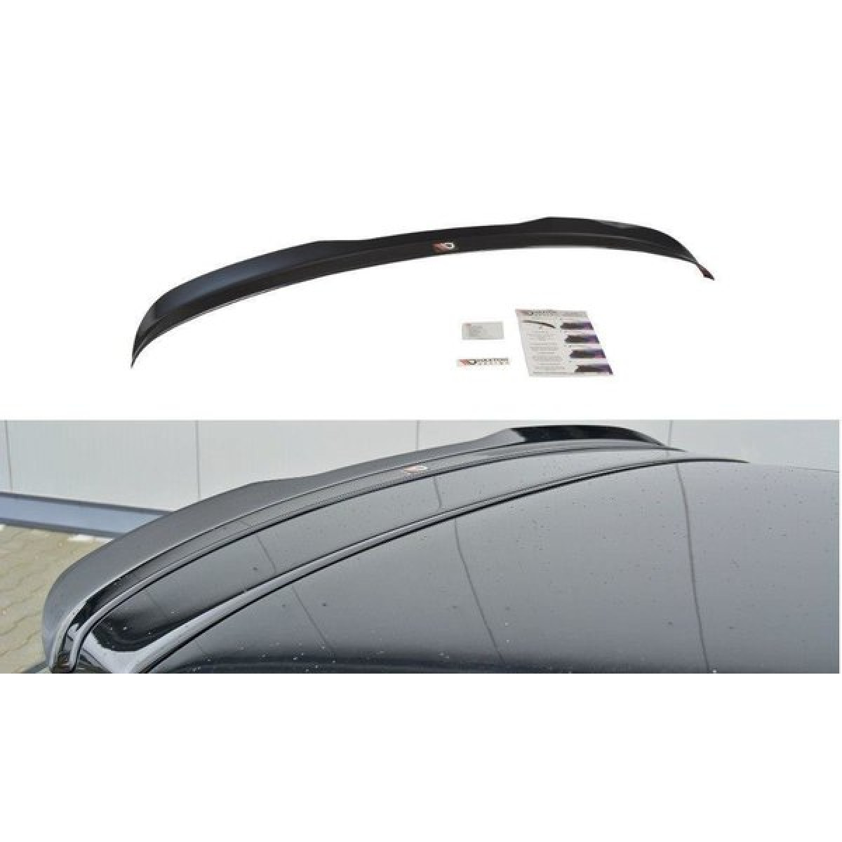 Heck Spoiler Aufsatz Abrisskante für Audi S3 8P FL schwarz matt