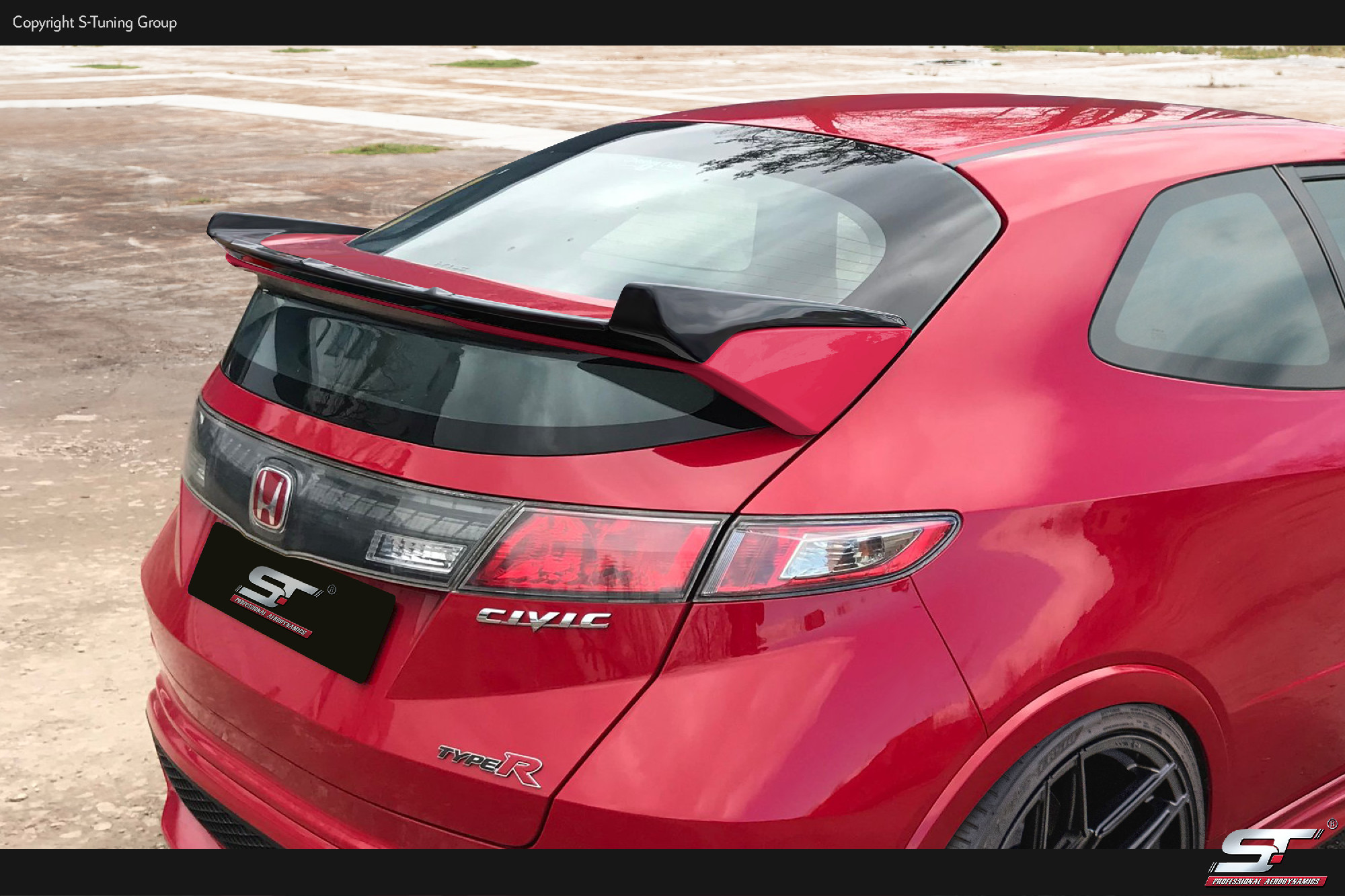 HONDA CIVIC FN,FN2,FK 06-11 Type R Heckflügelspoiler  Aufsatz