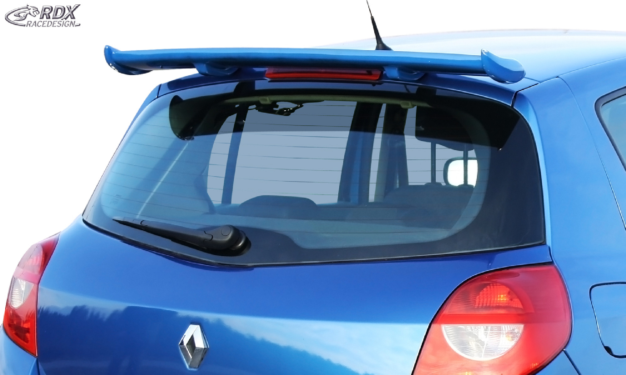 Heckspoiler für RENAULT Clio 3 Phase 1 & 2 Dachspoiler Spoiler 