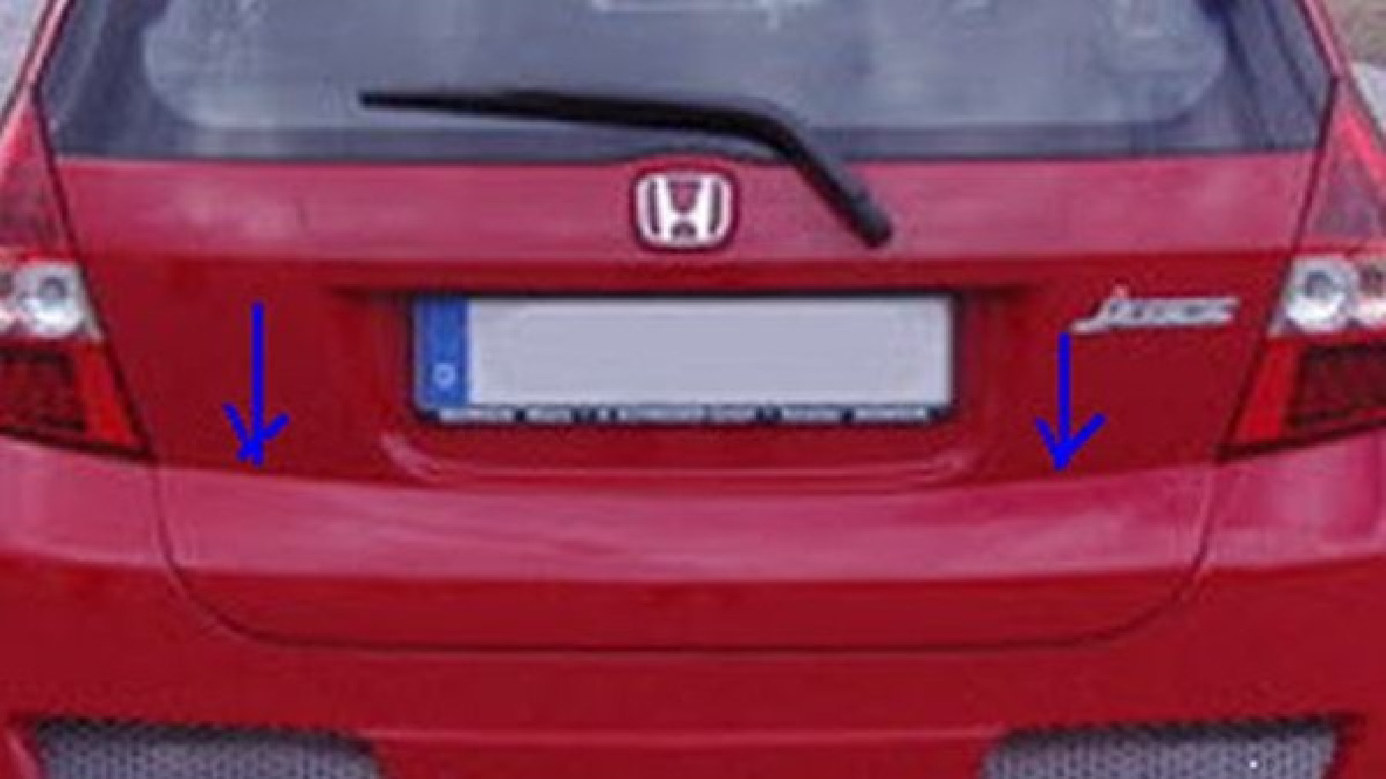 HONDA JAZZ GD LICENCE PLATE
