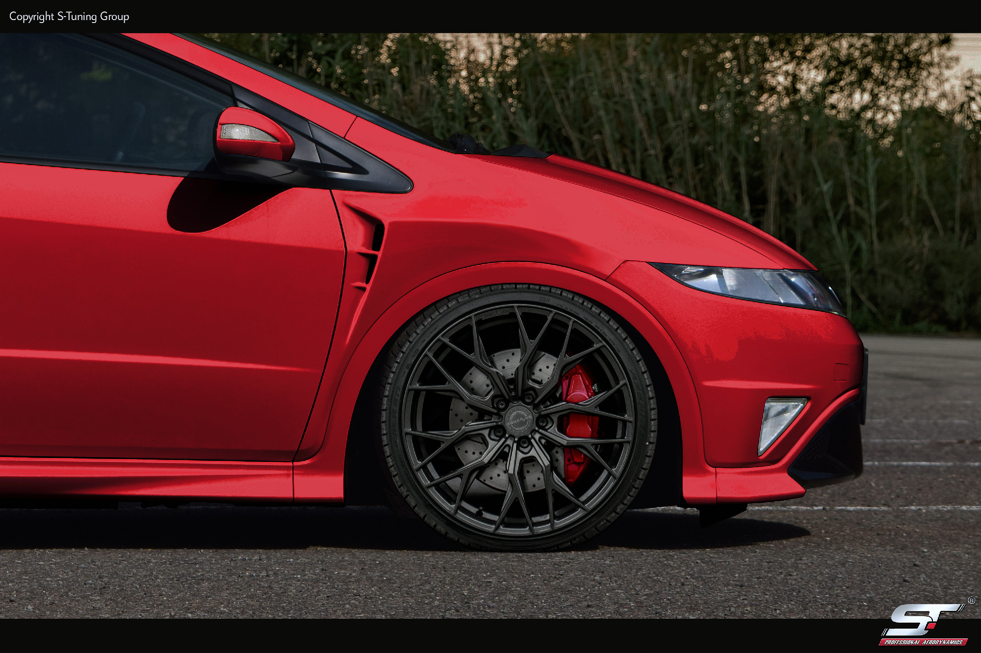 HONDA CIVIC 06-11 TYPE R FN,FN2, FK, FRONT FENDERS  Satz Kotflügel links  rechts
