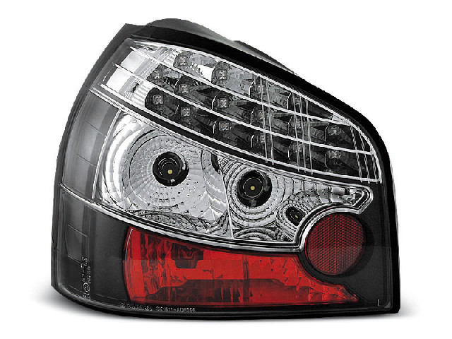 LED TAIL LIGHTS BLACK fits AUDI A3 08.96-08.00