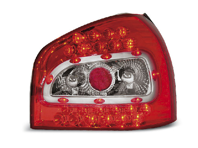 LED TAIL LIGHTS RED WHITE fits AUDI A3 08.96-08.00