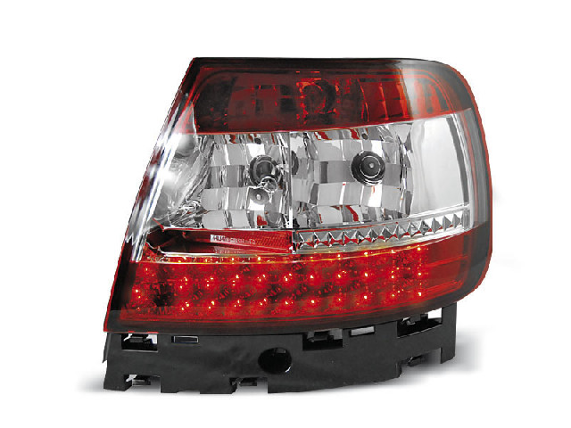 LED TAIL LIGHTS RED WHITE fits AUDI A4 B5 11.94-09.00