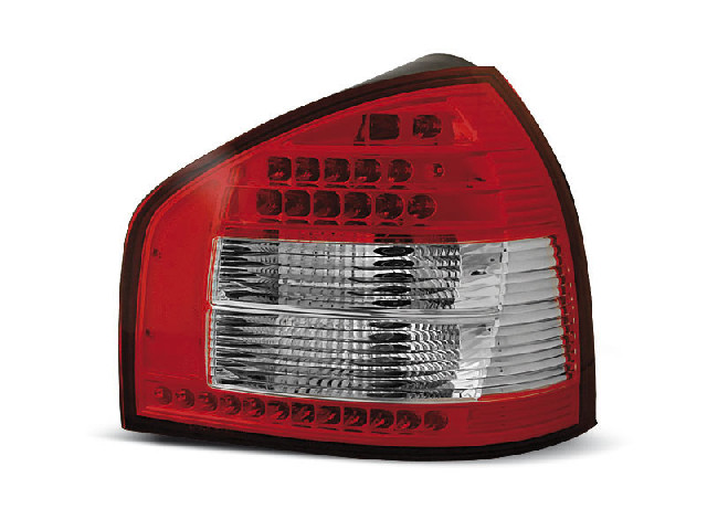 LED TAIL LIGHTS RED WHITE fits AUDI A3 08.96-08.00