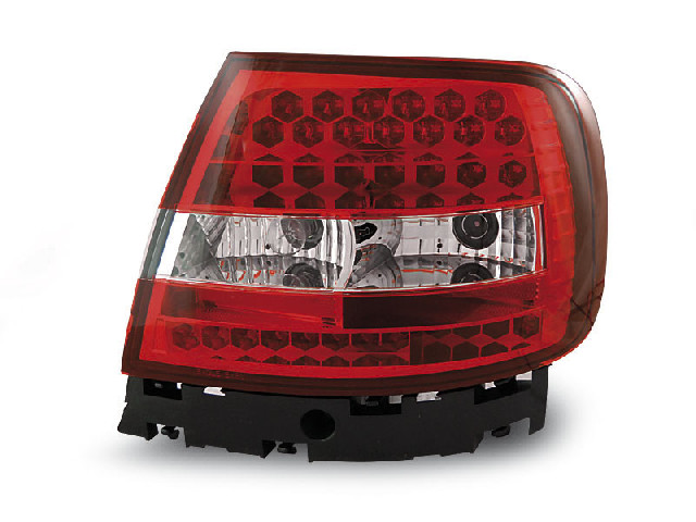 LED TAIL LIGHTS RED WHITE fits AUDI A4 11.94-09.00