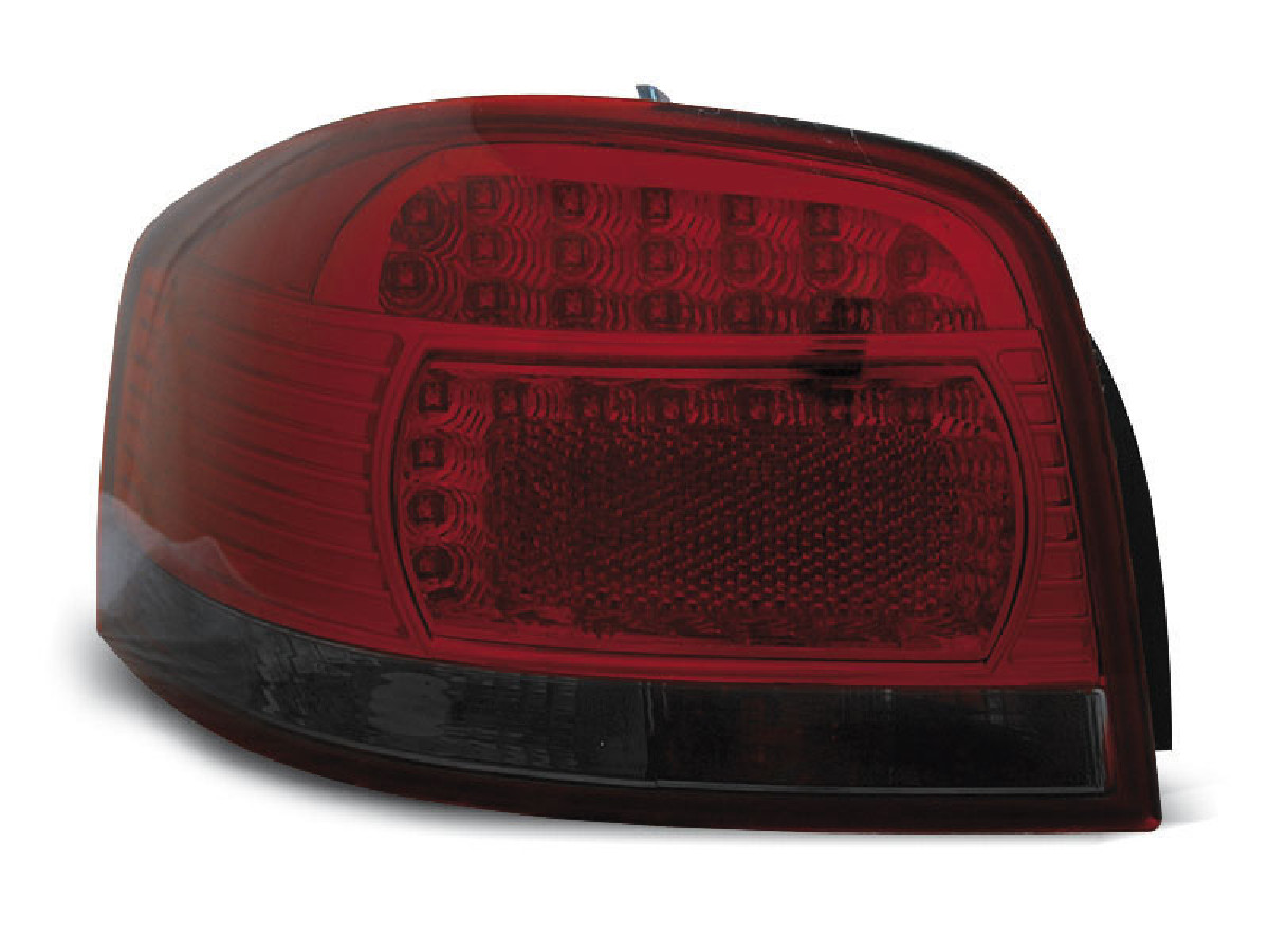 LED TAIL LIGHTS RED SMOKE fits AUDI A3 05.03-08 LED TAIL LIGHTS RED SMOKE fits AUDI A3 05.03-08