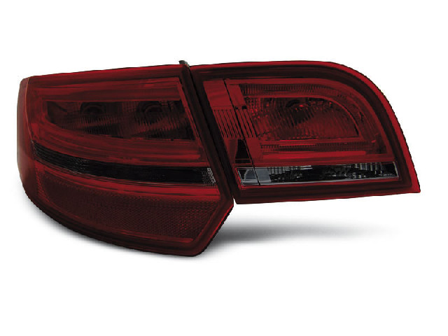 LED TAIL LIGHTS RED SMOKE fits AUDI A3 8P 04-08 SPORTBACK