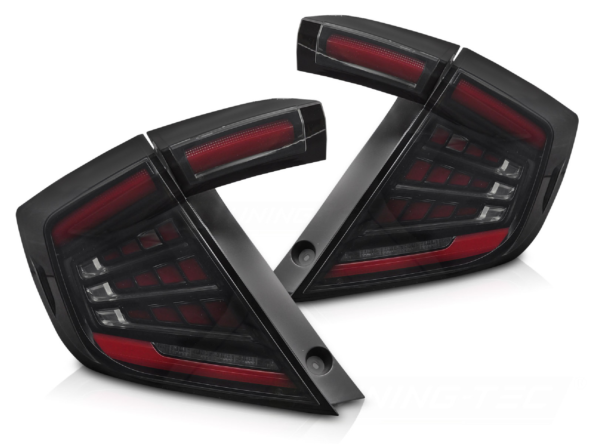 LED TAIL LIGHTS SMOKE fits HONDA CIVIC X 16-21 HATCHBACK