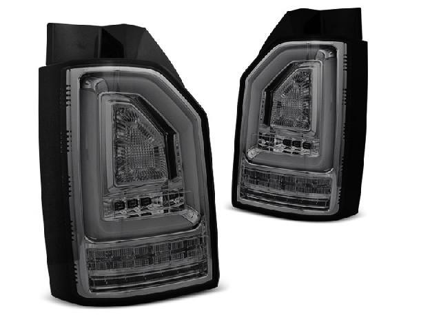 LED BAR TAIL LIGHTS SMOKE SEQ fits VW T6 15-19 OEM LED