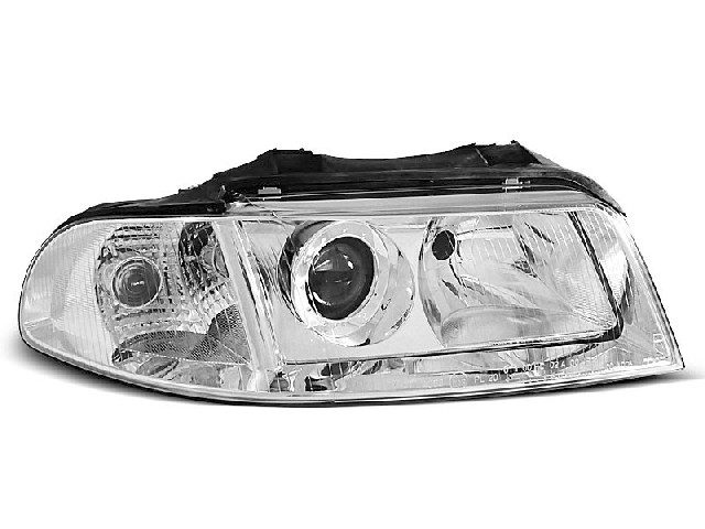 HEADLIGHTS CHROME fits AUDI A4 01.99-11.00 HEADLIGHTS CHROME fits AUDI A4 01.99-11.00