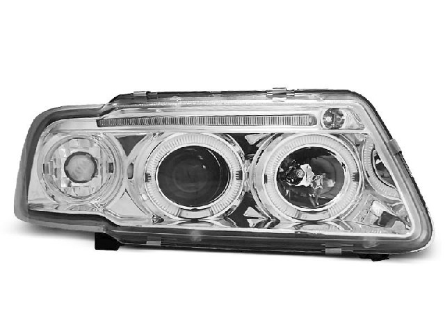 HEADLIGHTS ANGEL EYES CHROME fits AUDI A3 8L 08.96-08.00