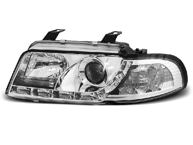 HEADLIGHTS DAYLIGHT CHROME fits AUDI A4 11.94-12.98 HEADLIGHTS DAYLIGHT CHROME fits AUDI A4 11.94-12.98