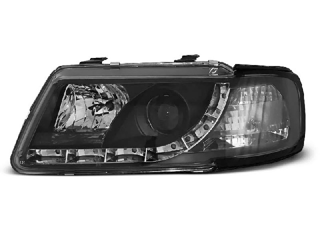 HEADLIGHTS DAYLIGHT BLACK fits AUDI A3 8L 08.96-08.00