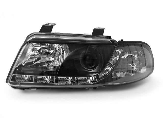 HEADLIGHTS DAYLIGHT BLACK fits AUDI A4 01.99-09.00 HEADLIGHTS DAYLIGHT BLACK fits AUDI A4 01.99-09.00