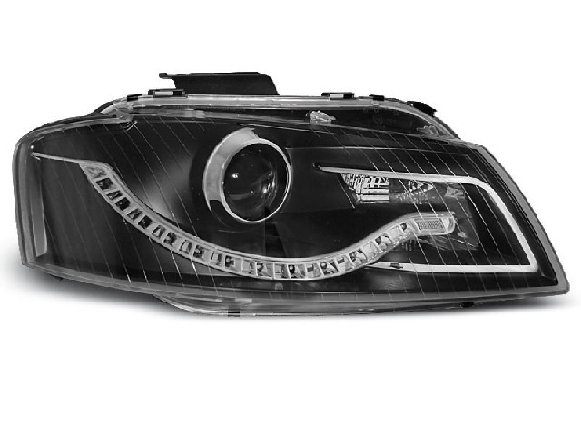 HEADLIGHTS DAYLIGHT BLACK fits AUDI A3 8P 05.03-03.08