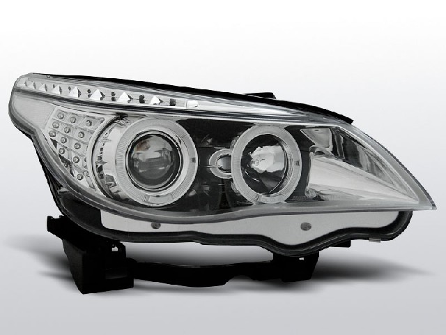 BMW E60/E61 03-07 ANGEL EYES CHROME LED INDIC.