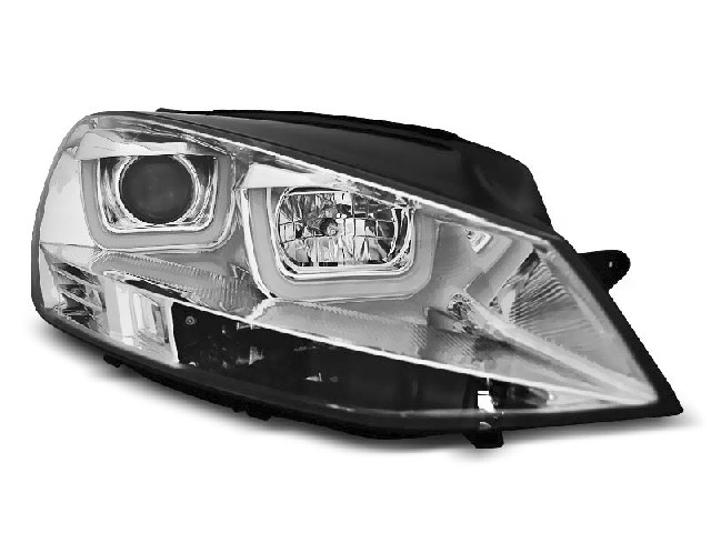 HEADLIGHTS U-LED LIGHT CHROME fits VW GOLF 7 11.12-17 HEADLIGHTS U-LED LIGHT CHROME fits VW GOLF 7 11.12-17