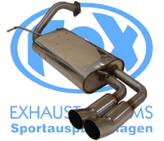 Mitsubishi Colt Typ CAO/ CJO FOX Endschalldämpfer - 2x76 Mitsubishi Colt Typ CAO/ CJO FOX Endschalldämpfer - 2x76