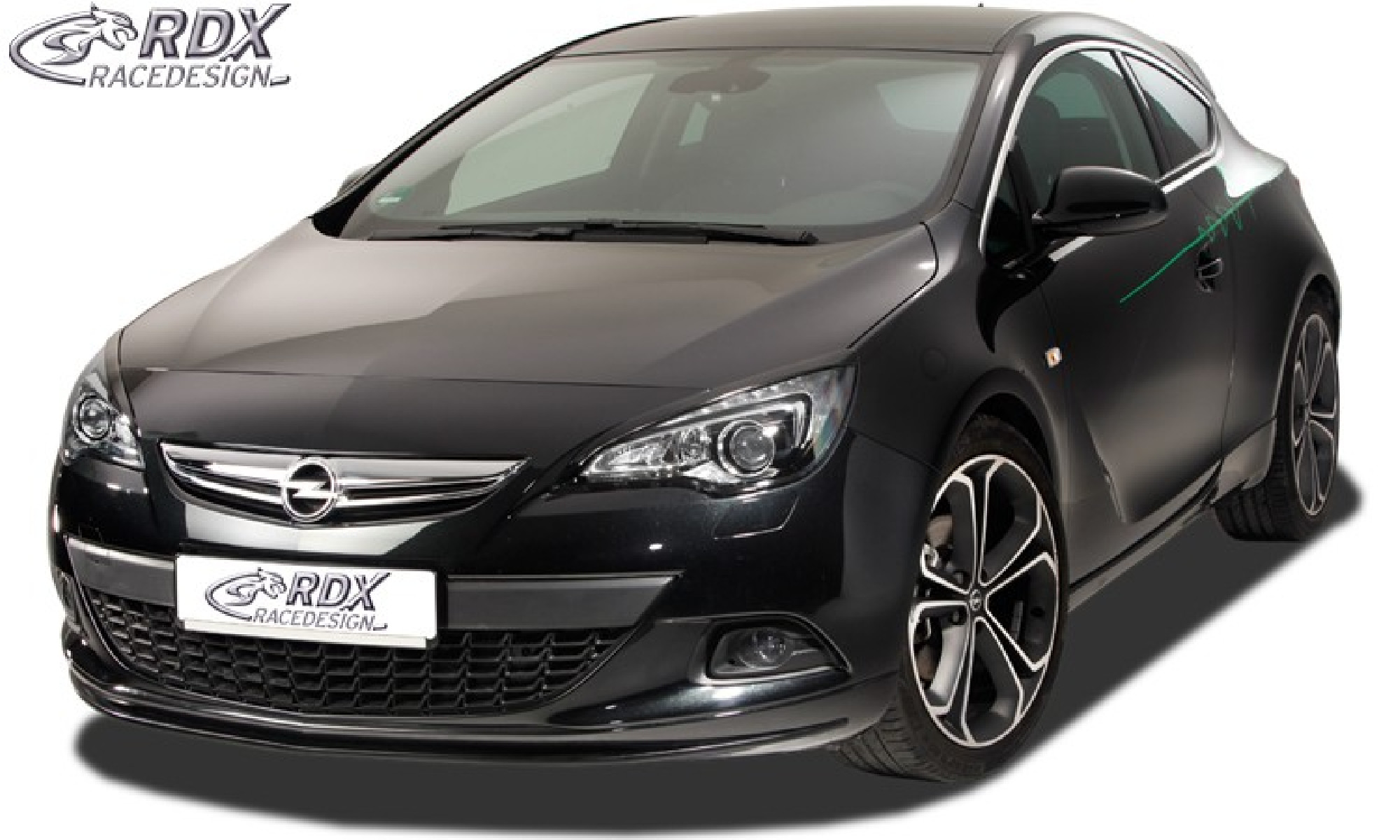 Frontspoiler für OPEL Astra J GTC (nur für OPC-Line Frontlippe!) Frontlippe Front Ansatz Spoilerlippe