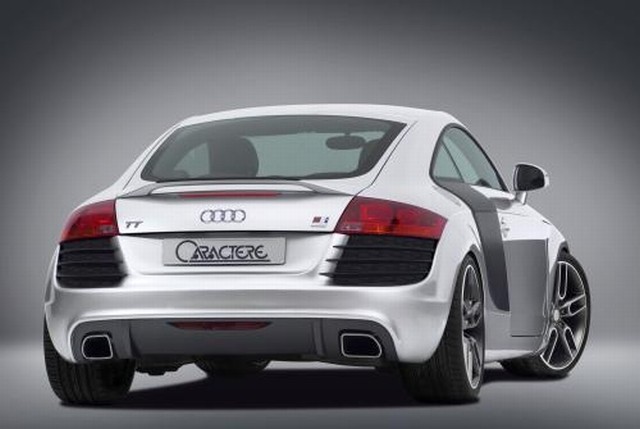 Caractere Heckstoßstange Audi TT 8J mit PDC, incl. 2 Endschalldämpfer Caractere Heckstoßstange Audi TT 8J mit PDC, incl. 2 Endschalldämpfer