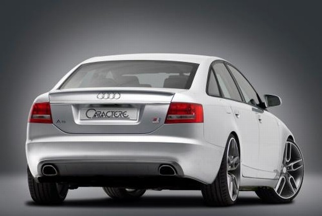 Caractere Heckansatz Audi A6 4F, inklusive 2 Endrohre Caractere Heckansatz Audi A6 4F, inklusive 2 Endrohre