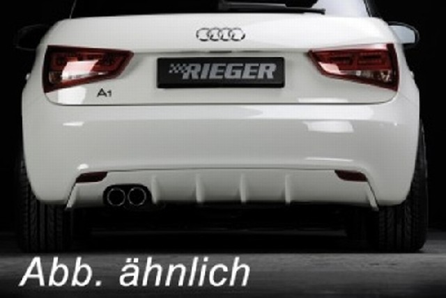 Rieger Heckeinsatz Audi A1 für Original ein Endrohr links Rieger Heckeinsatz Audi A1 für Original ein Endrohr links