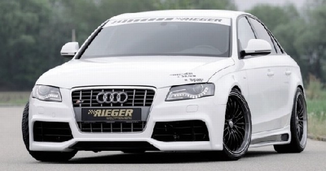 Rieger Frontstoßstange Audi A4 B8 ab 07 inkl. S4 Limousine und Avant Rieger Frontstoßstange Audi A4 B8 ab 07 inkl. S4 Limousine und Avant