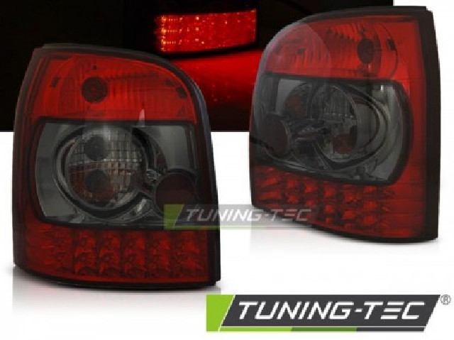 LED TAIL LIGHTS RED SMOKE fits AUDI A4 B5 94-01 AVANT