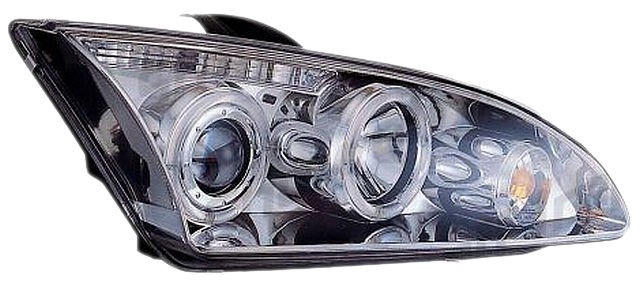 Angel Eyes Scheinwerfer Ford Focus mk2 05-08 Chrom V2