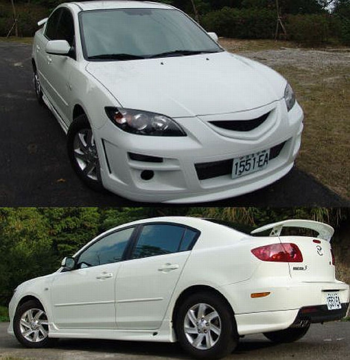 Tuningteile Bodykit Mazda 3 Typ Bk Bj 03 09 Aus Abs