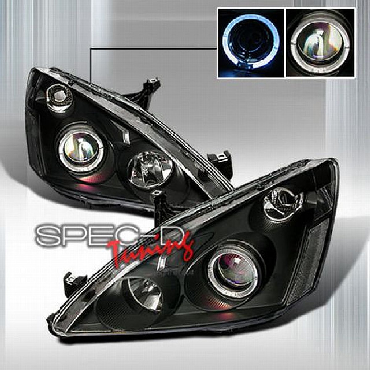 Scheinwerfer Honda Accord 03-06 2D Coupe Schwarz