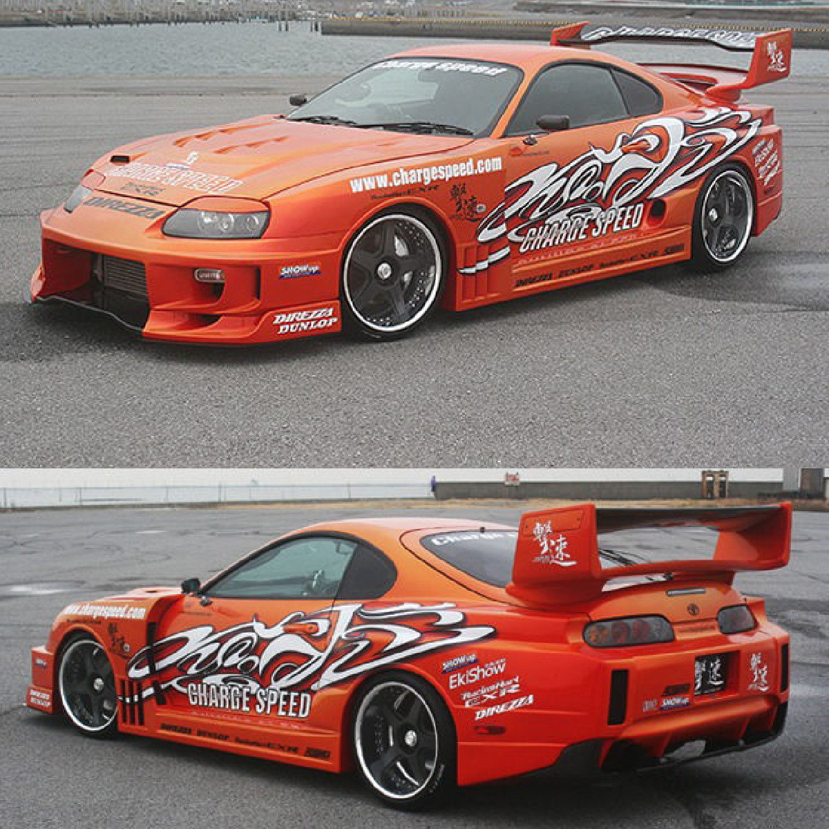 Chargespeed Super GT Style Breitbau Bodykit Toyota Supra MKIV JZA80