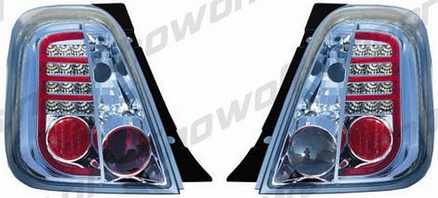LED Rückleuchten Fiat 500 ab 07 Chrom