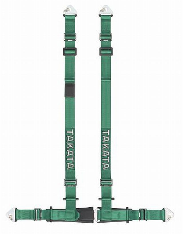 Takata Renn-Sicherheitsgurt DRIFT II 4-Point Green Snap-on