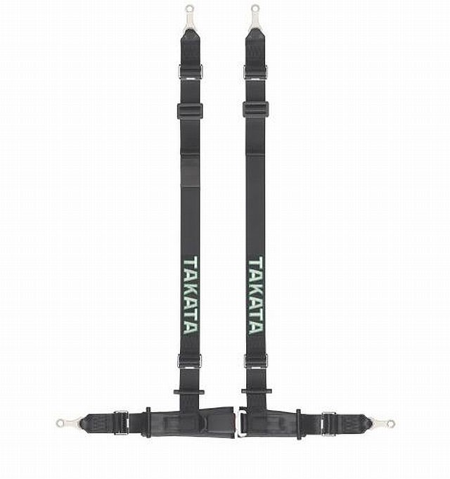 Takata Renn-Sicherheitsgurt DRIFT II 4-Point Black Bolt-on