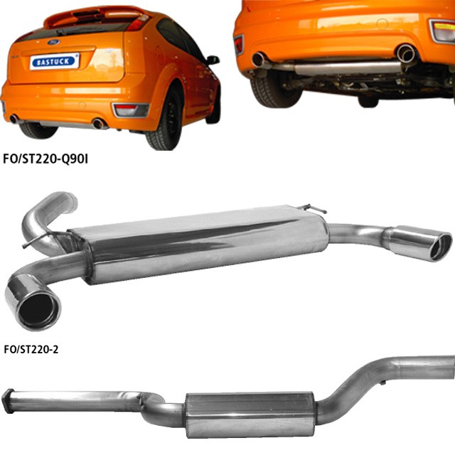 Bastuck Edelstahl Komplett-Auspuffanlage Ford Focus 2 ST (ab Bj. 2005)