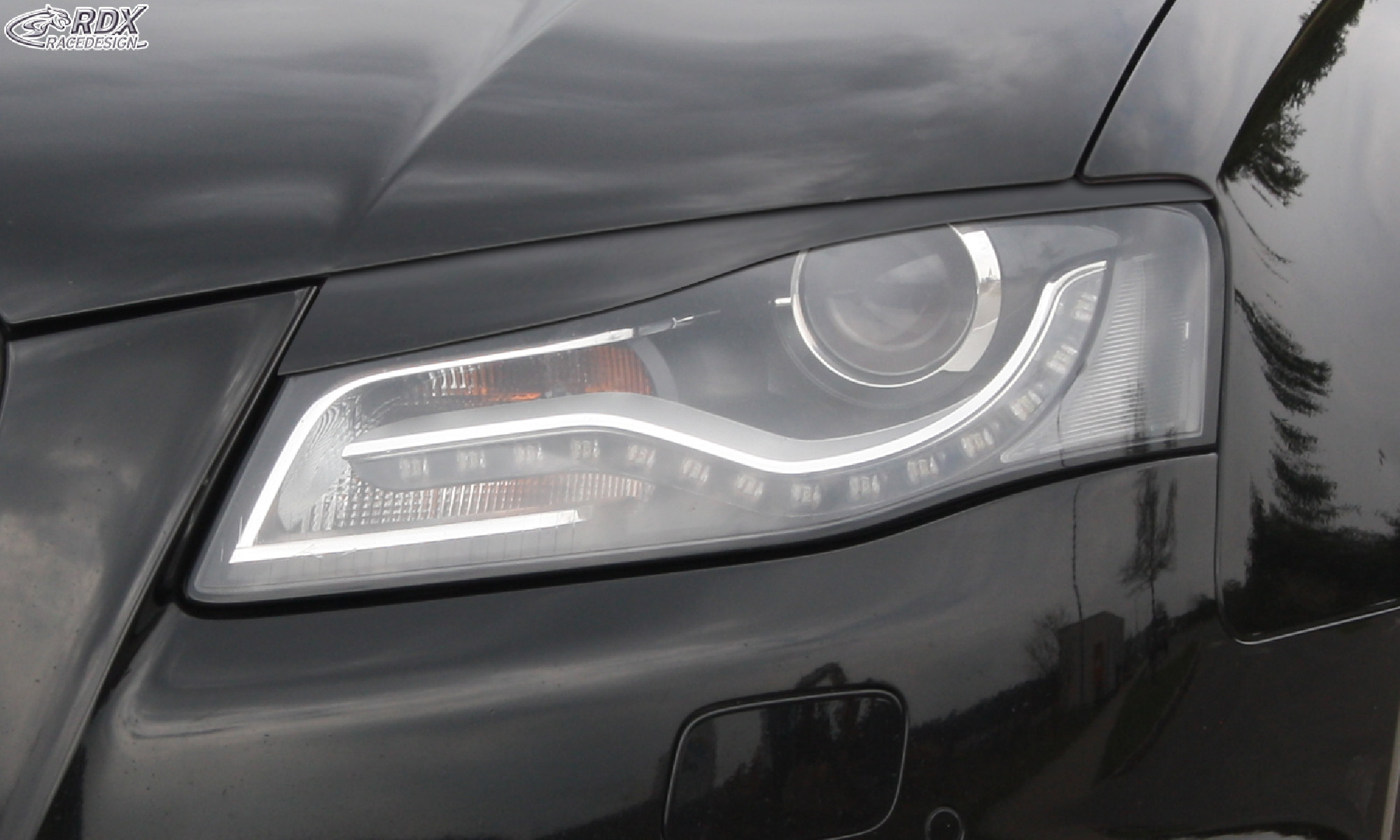 Scheinwerferblenden für AUDI A4 B8, B81, 8K (2008-2011) Böser Blick