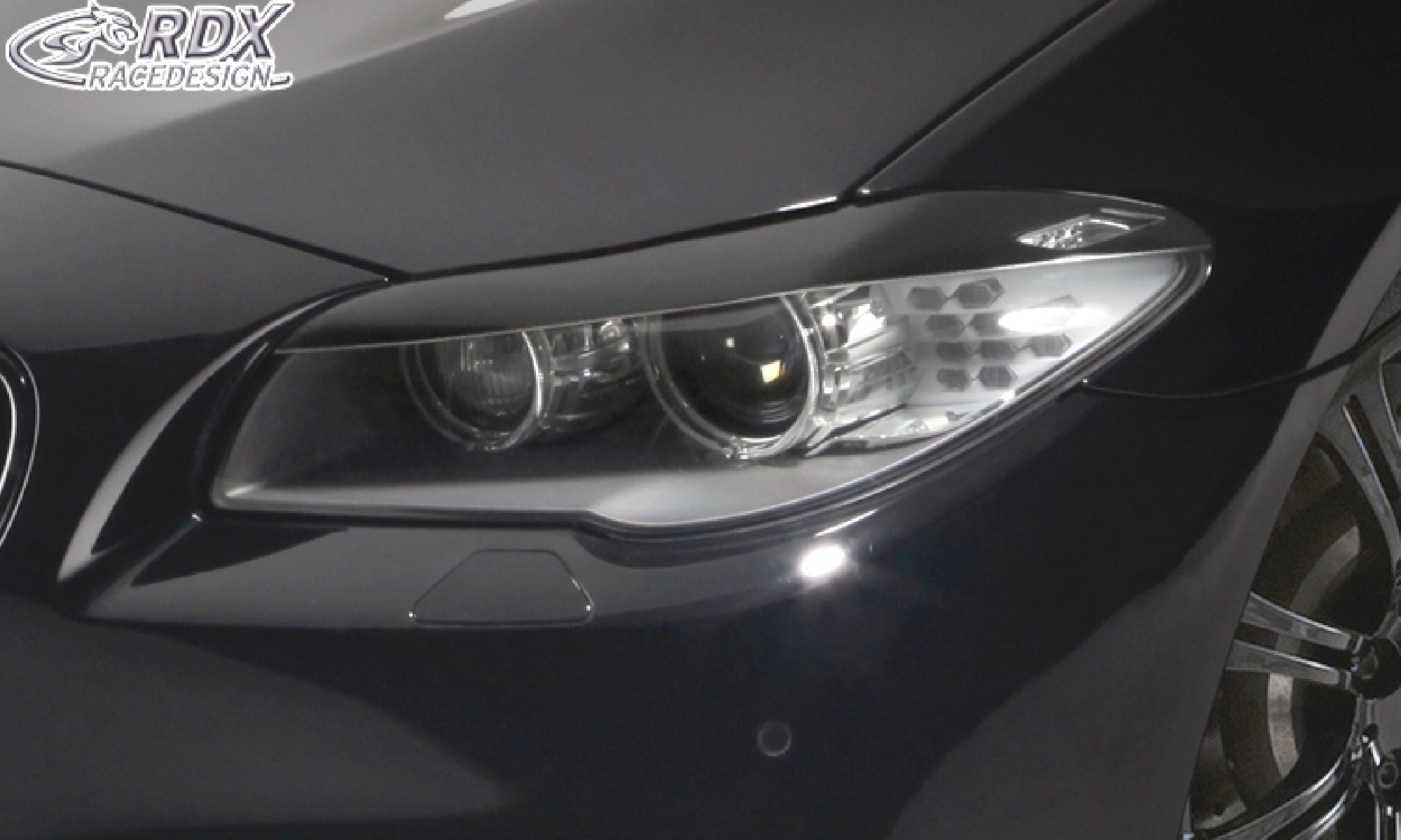 Scheinwerferblenden für BMW 5er F10 / F11 (-07/2013) Böser Blick