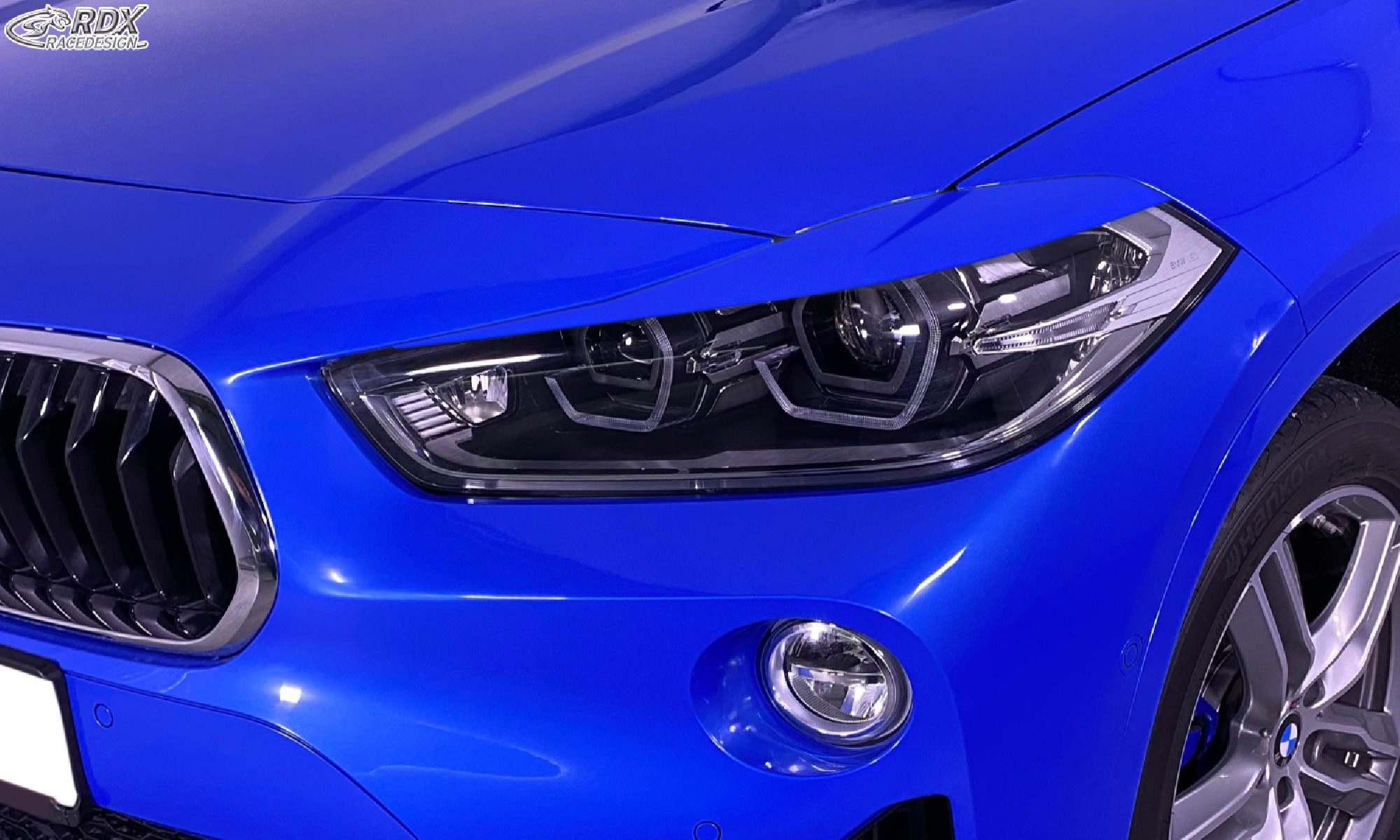 Scheinwerferblenden BMW X2 (F2X / F39 / 2017-2023) Böser Blick Scheinwerferblenden BMW X2 (F2X / F39 / 2017-2023) Böser Blick