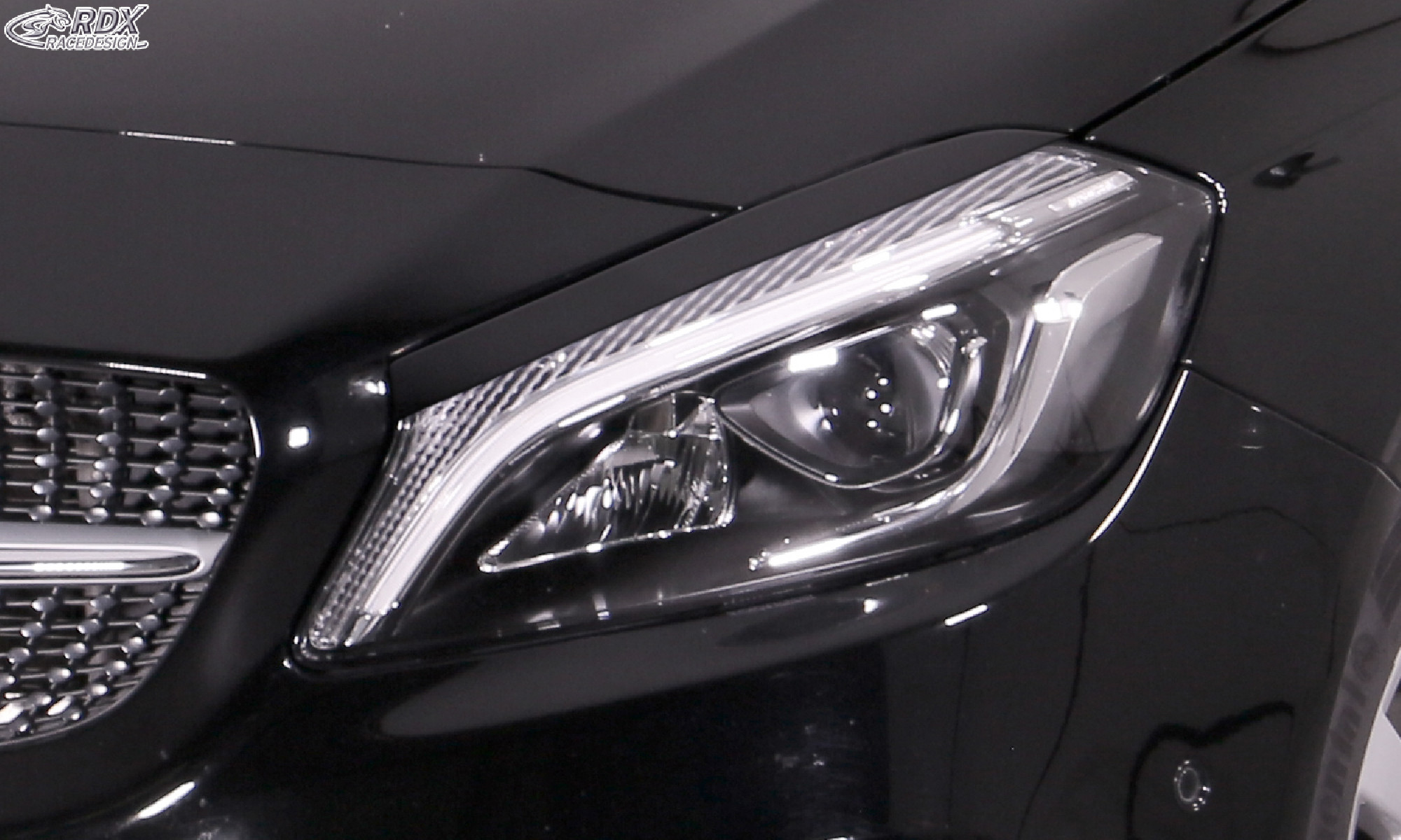 Scheinwerferblenden für MERCEDES A-Klasse W 176 245G (2012+) Böser Blick