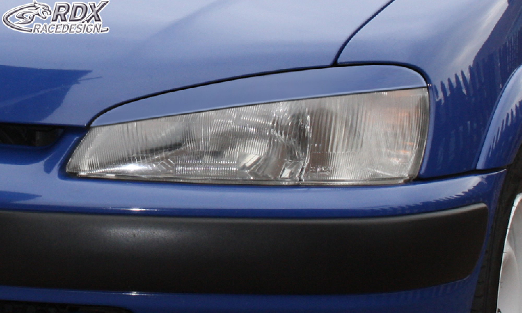 Scheinwerferblenden für PEUGEOT 106 Phase 2 / Facelift 1996+ Böser Blick