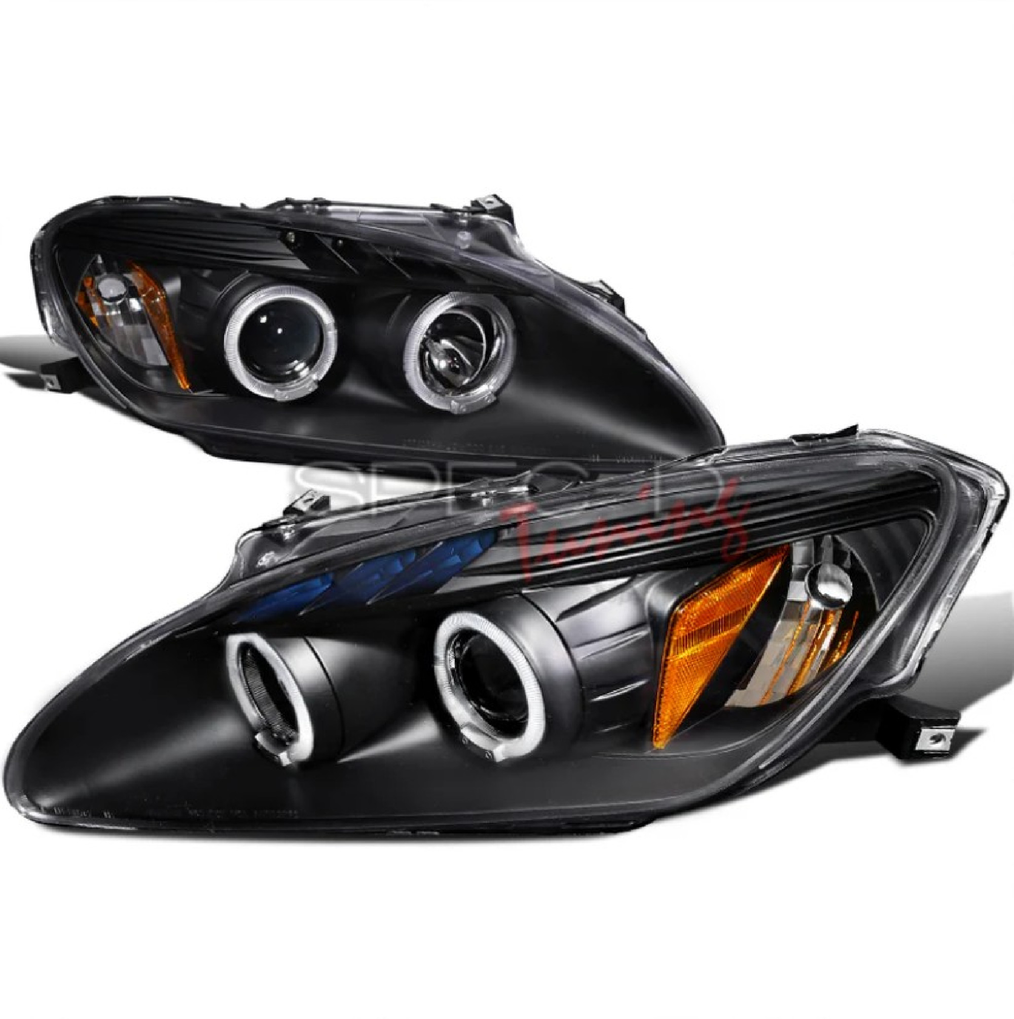 Honda S2000 00-03 AP1 Black Projector Headlights +Angel Eyes